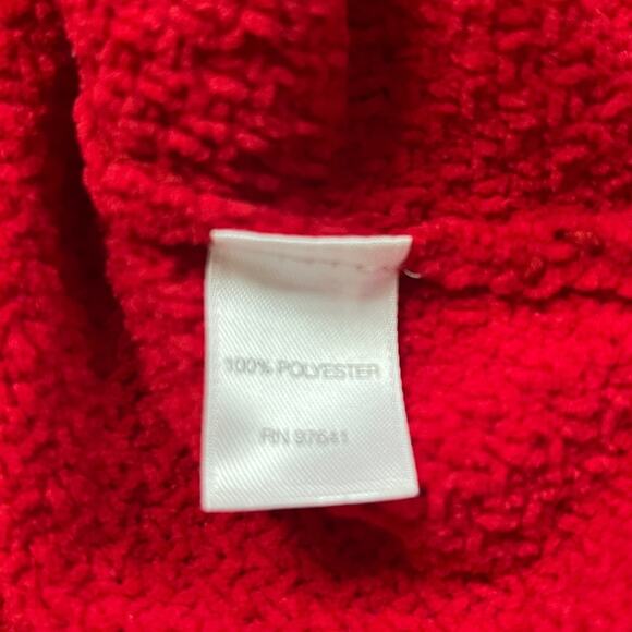 J.Jill Chenille Cable Cord Crew Neck Sweater Red Size S - Picture 5 of 5